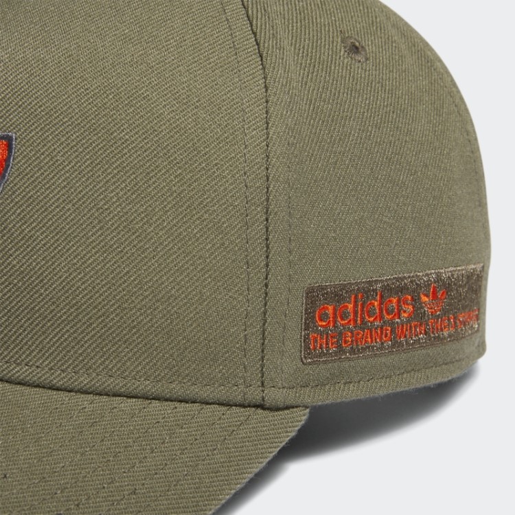 Boné Snapback Com Armação Em A Adidas Verde-oliva Forte
