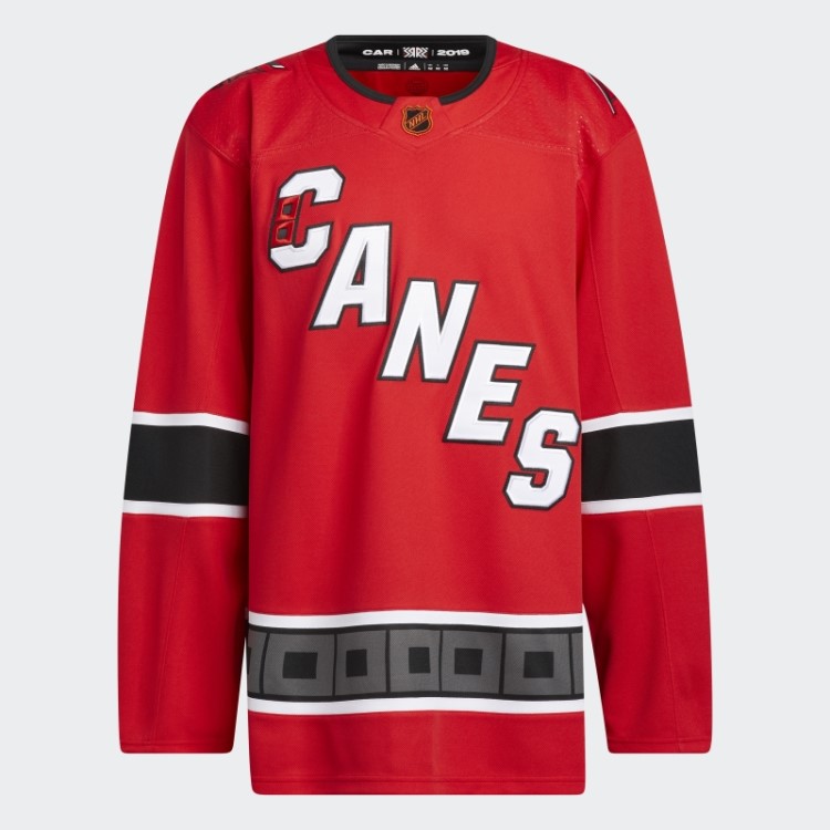 Hurricanes Autêntica Reversa Camisa Retrô Com Marca Adidas Vermelha