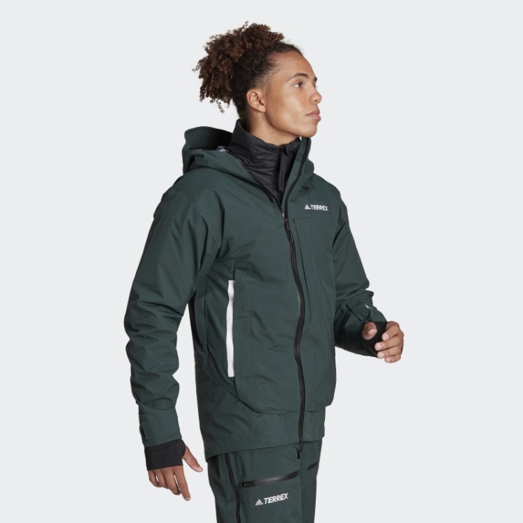 Adidas Terrex Myshelter 3 Camadas Gore Tex Jaqueta De Neve Verde