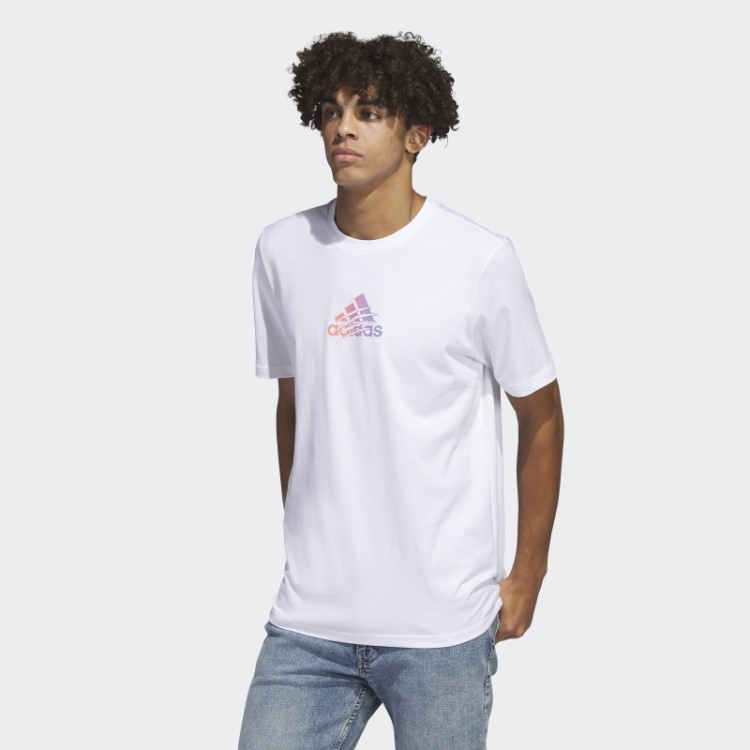 Camiseta Branca Adidas Power Logo Gráfica
