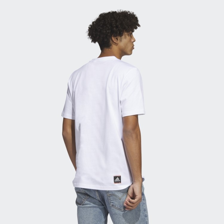 Camiseta Branca Adidas Power Logo Gráfica