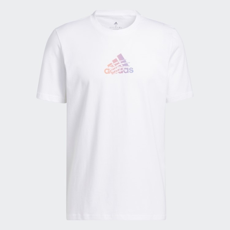 Camiseta Branca Adidas Power Logo Gráfica
