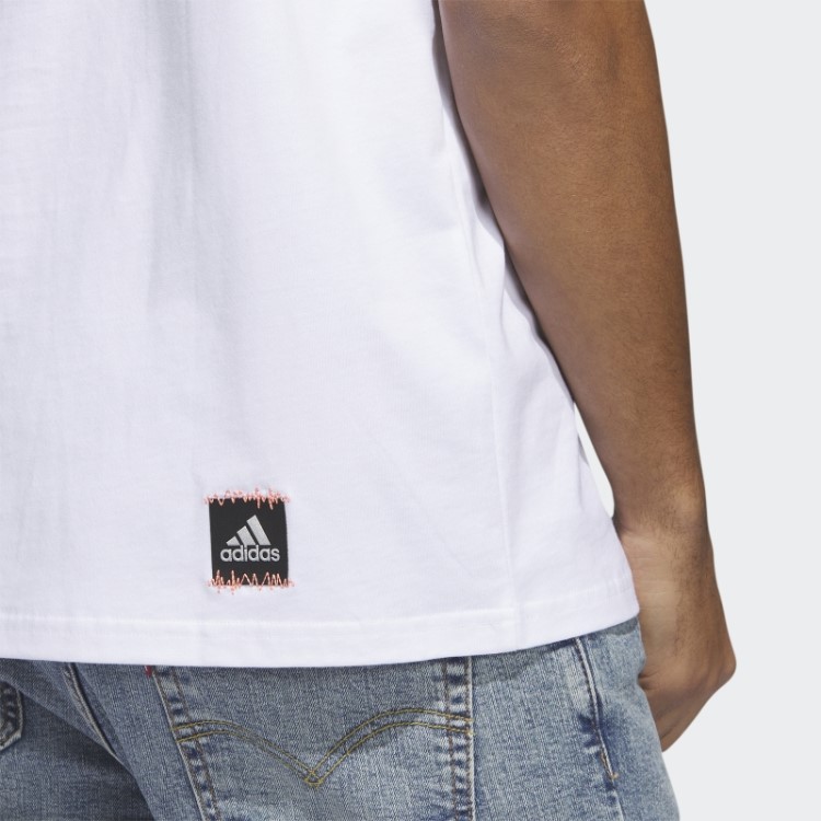 Camiseta Branca Adidas Power Logo Gráfica