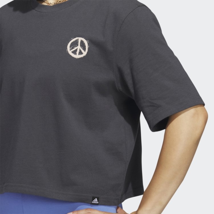 Camiseta Carbono Fashion Adidas Los Angeles Crop