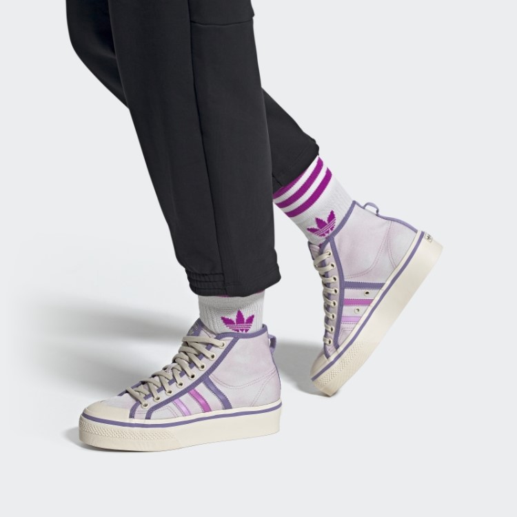 Nizza Rosa Plataforma Nizza Sapatos Médios Adidas
