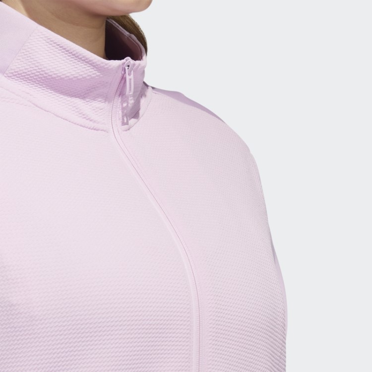 Jaqueta Texturizada Lilás Com Zíper Completo (tamanho Grande) Adidas