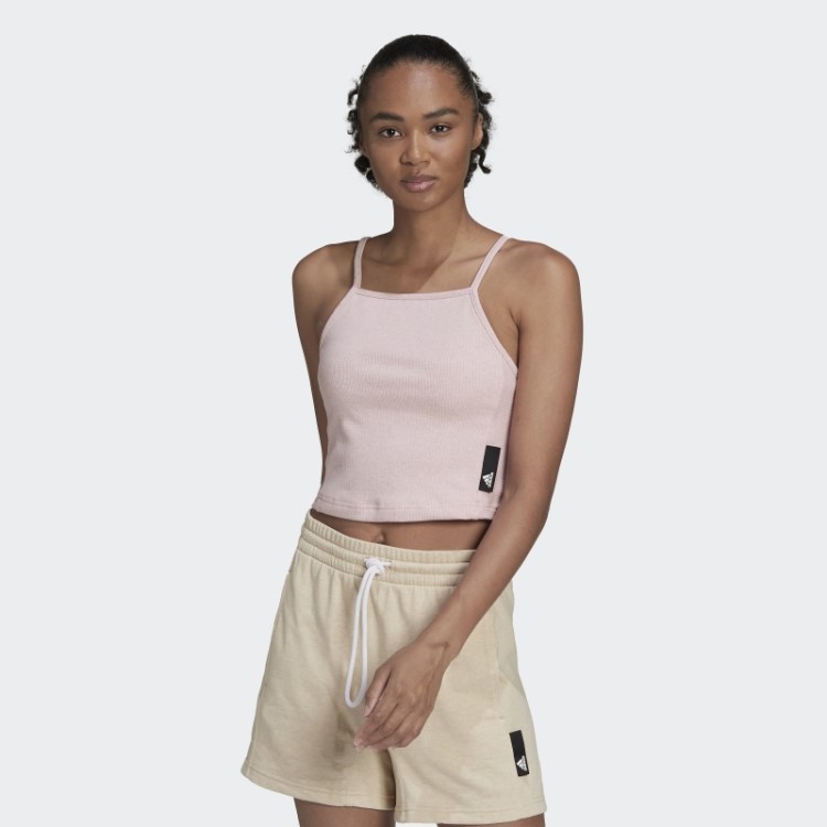Regata Rosa Botânica Mel Studio Lounge Canelada Adidas