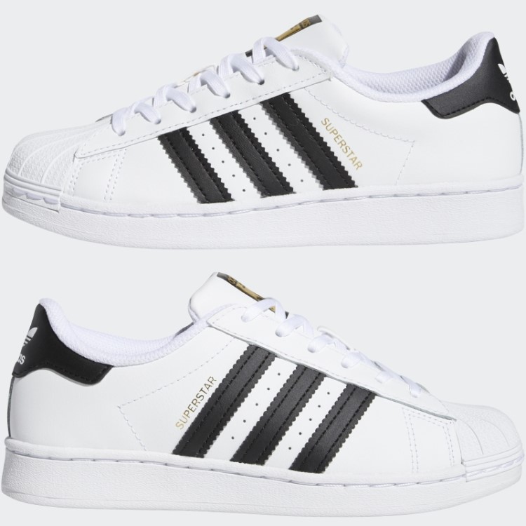 Tênis Adidas Kids Superstar Preto Quente