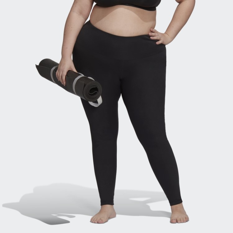 Legging Preta Adidas Yoga Essentials De Cintura Alta (tamanho Grande)