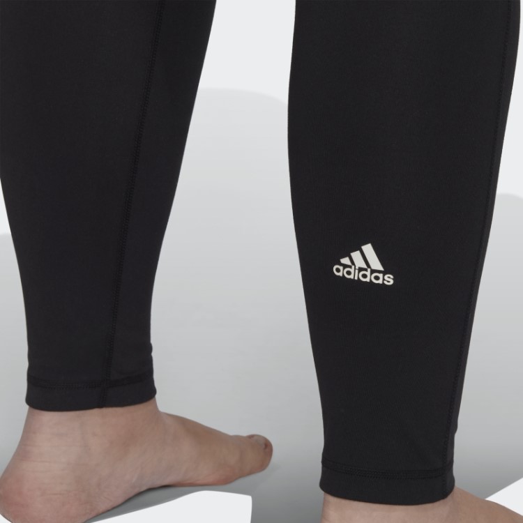 Legging Preta Adidas Yoga Essentials De Cintura Alta (tamanho Grande)
