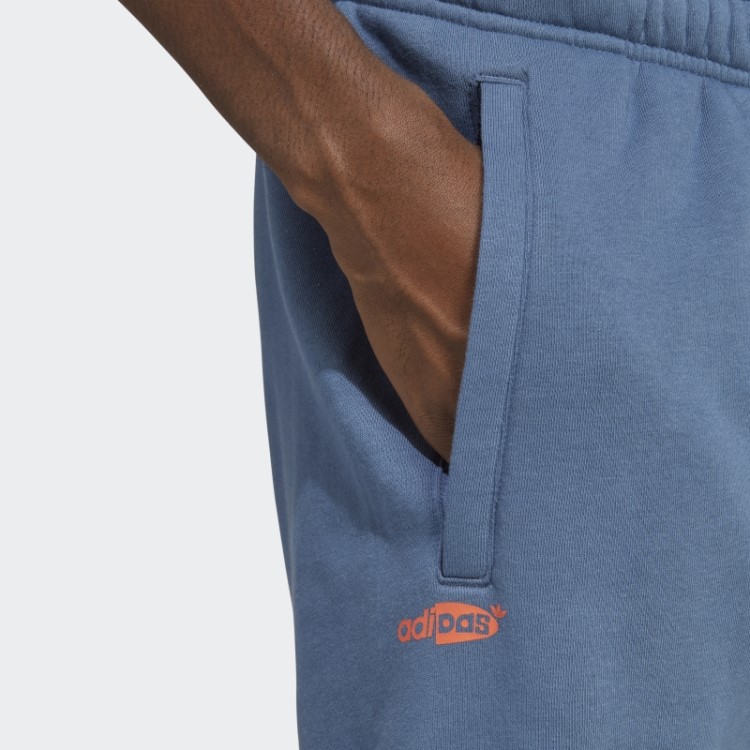 Calça De Moletom Estampada Em Aço Adidas