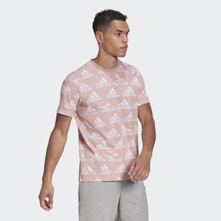 T-shirt Brandlove Essencial Adidas Malva