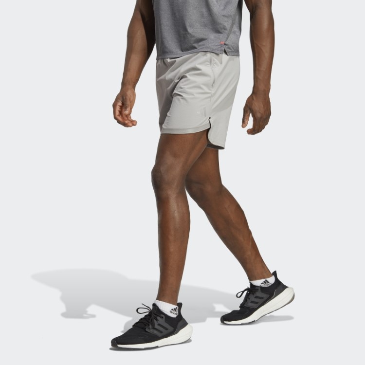 Bermuda Adidas Mgh Cinza Sólido Projetada Para Treinar Shorts De Treino Cordura