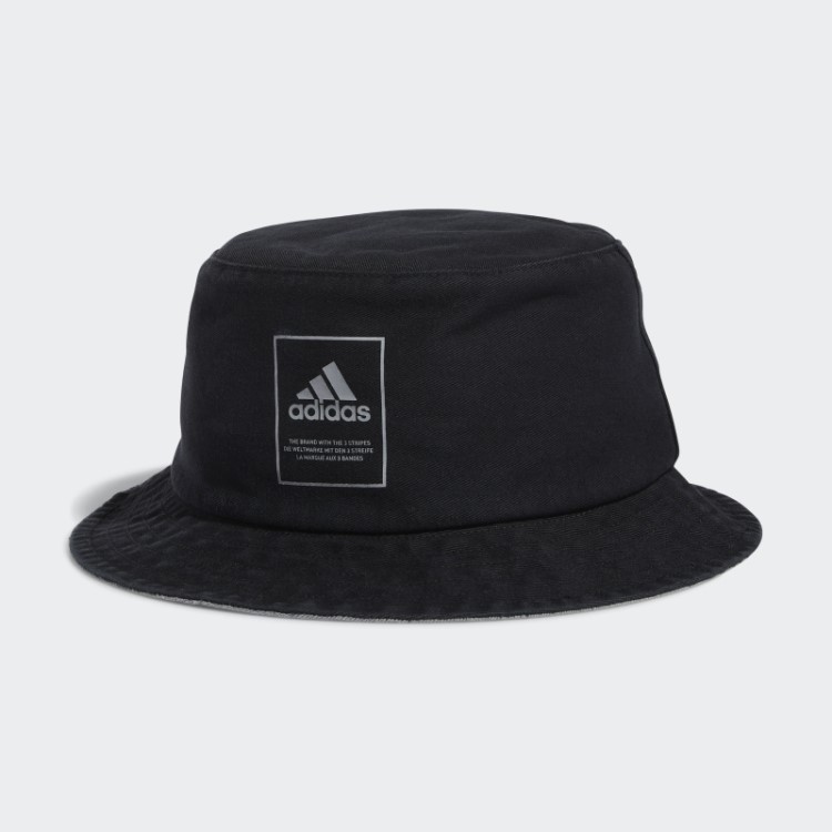 Estilo De Vida Chapéu Balde Lavado Preto Adidas