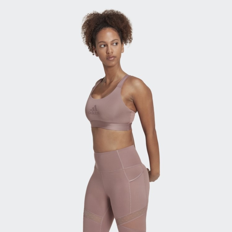 Sutiã De Circuito De Suporte Médio Powerreact Roxo Adidas