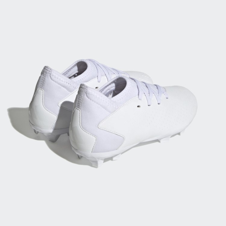 Precisão Do Predador Branco.3 Botas De Chão Firme Adidas
