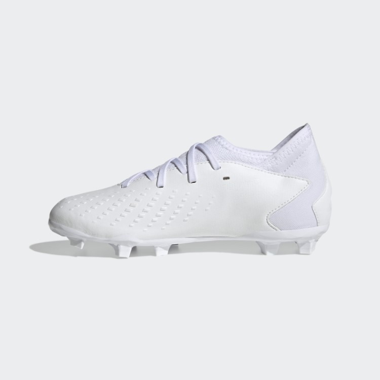 Precisão Do Predador Branco.3 Botas De Chão Firme Adidas