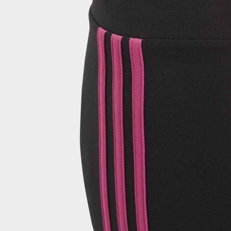 Meia-calça De Algodão Com As Três Listras Adidas Essentials Fúcsia