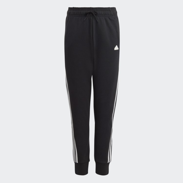 Calça De Algodão Com As Três Listras Preta Future Icons Da Adidas