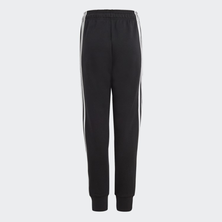 Calça De Algodão Com As Três Listras Preta Future Icons Da Adidas