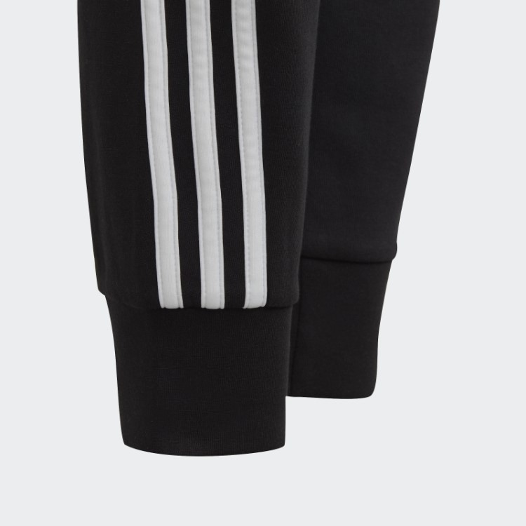 Calça De Algodão Com As Três Listras Preta Future Icons Da Adidas