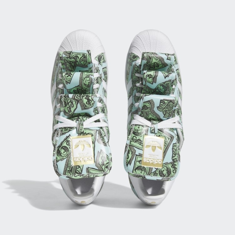 Tênis Branco Adidas Jeremy Scott Money Print Superstar