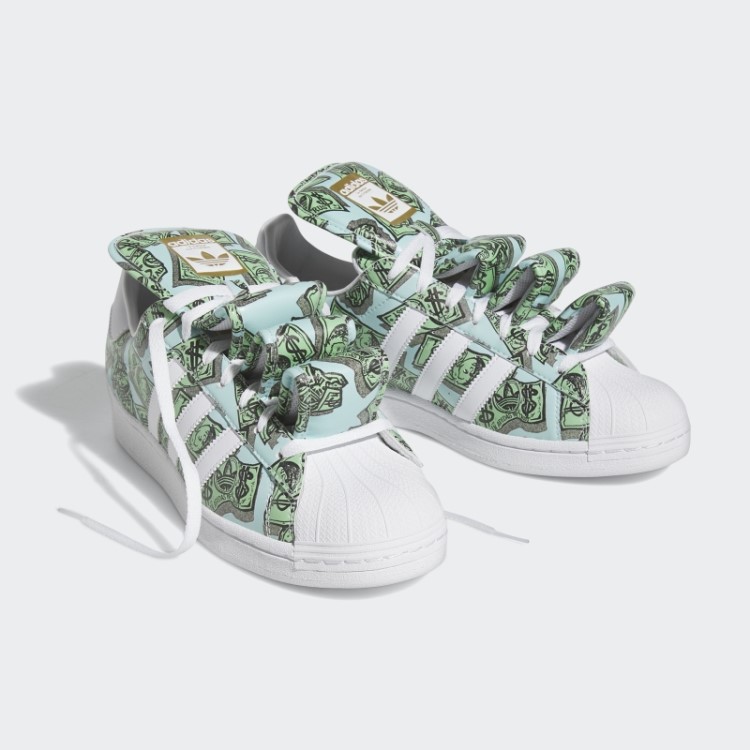 Tênis Branco Adidas Jeremy Scott Money Print Superstar