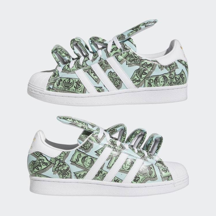 Tênis Branco Adidas Jeremy Scott Money Print Superstar
