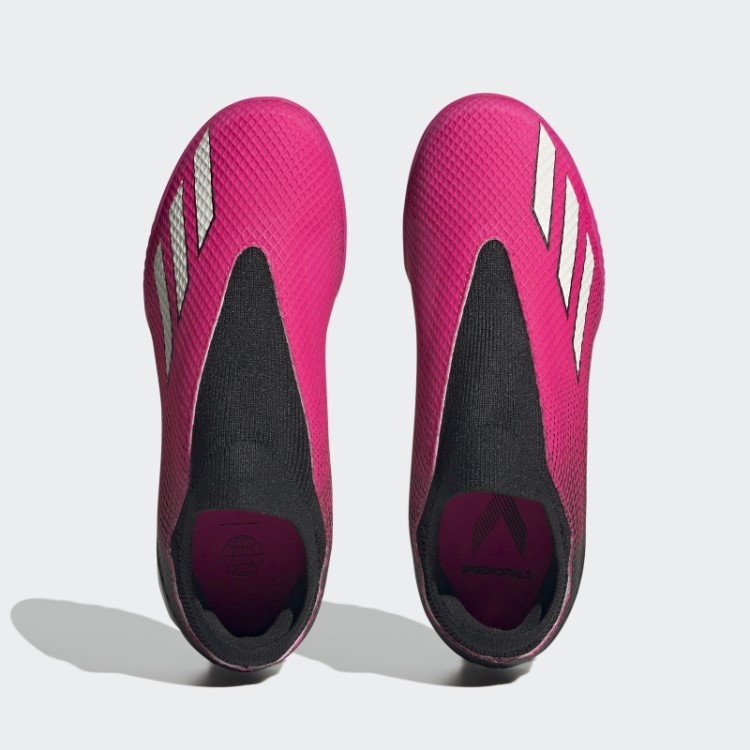 Rosa Adidas X Speedportal.3 Botas De Grama Sem Cadarço