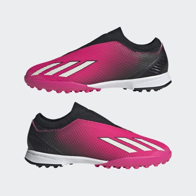 Rosa Adidas X Speedportal.3 Botas De Grama Sem Cadarço