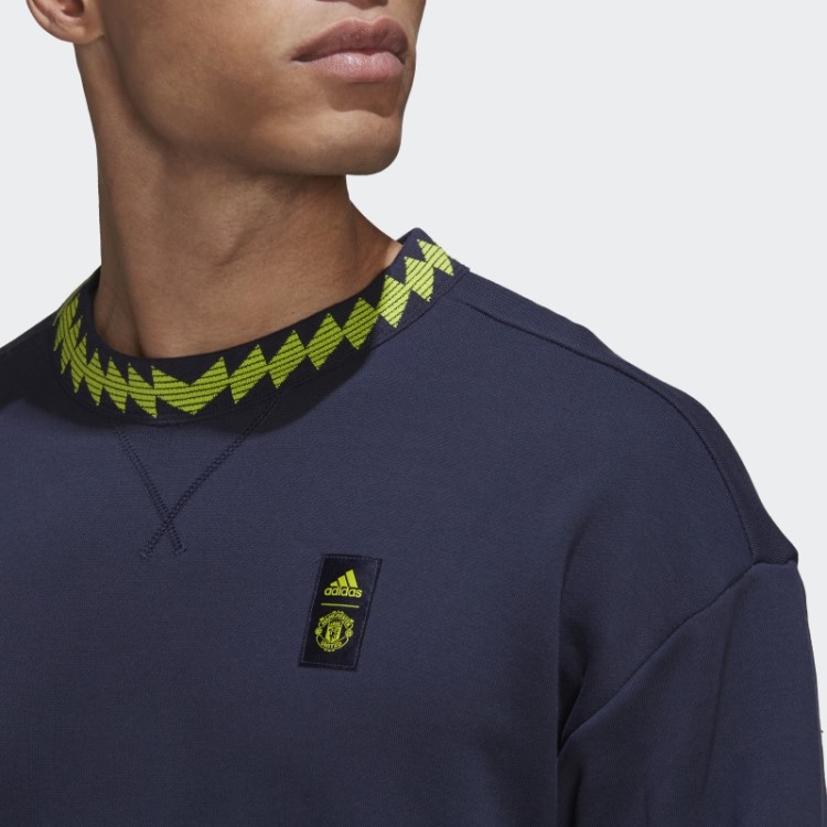 Adidas Manchester United Lifestyler Crew Sweatshirt Ink