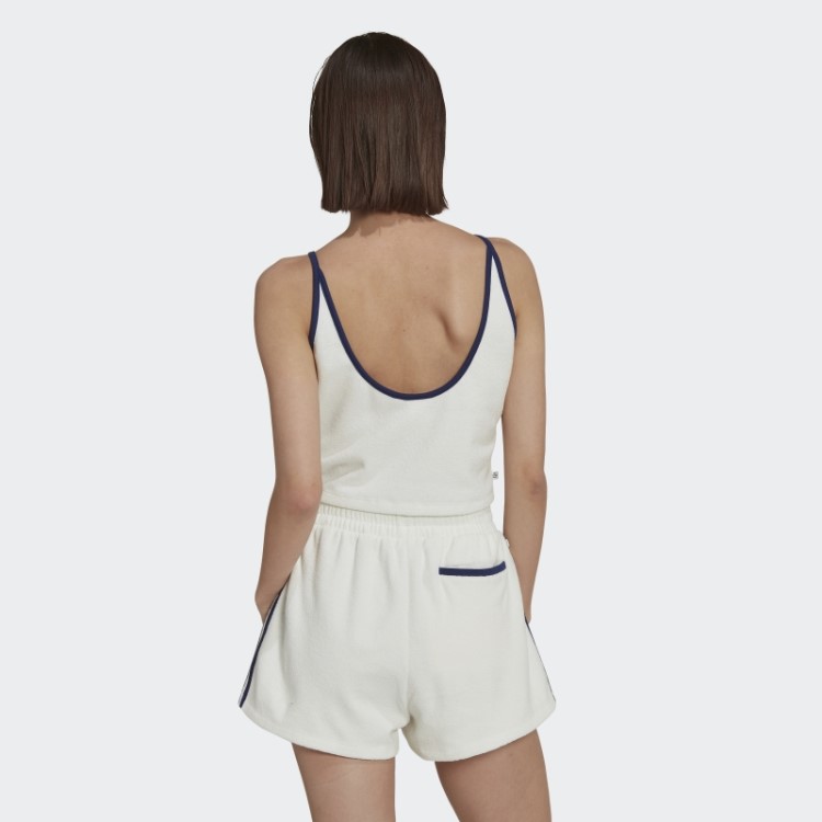 Regata Curta Toalha Felpuda Adidas Não Tingida