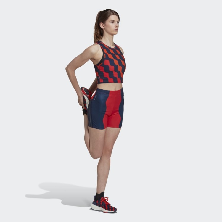 Adidas X Marimekko Train Icons Estampa Regata Laranja Quente