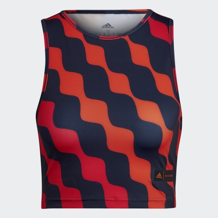 Adidas X Marimekko Train Icons Estampa Regata Laranja Quente
