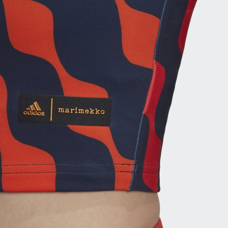 Adidas X Marimekko Train Icons Estampa Regata Laranja Quente