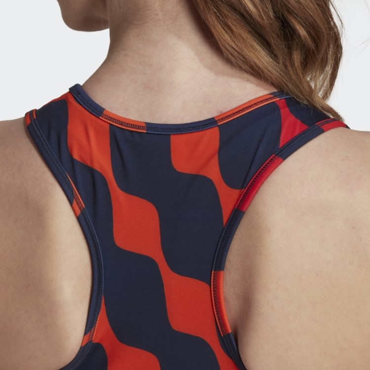 Adidas X Marimekko Train Icons Estampa Regata Laranja Quente