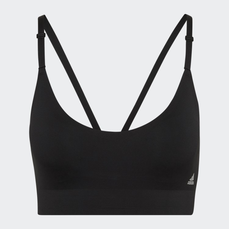 Sutiã De Tiras Preto Adidas Purelounge Com Suporte De Luz