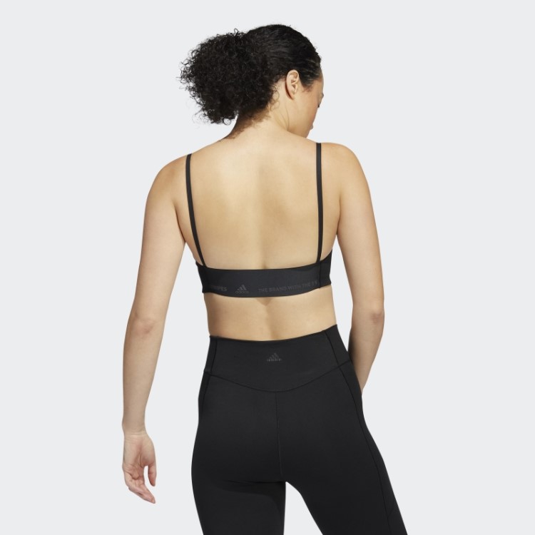 Moda De Sutiã Preto Adidas Yoga Studio Com Suporte De Luz