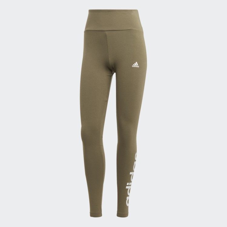 Legging Cintura Alta Com Logotipo Essencial Adidas