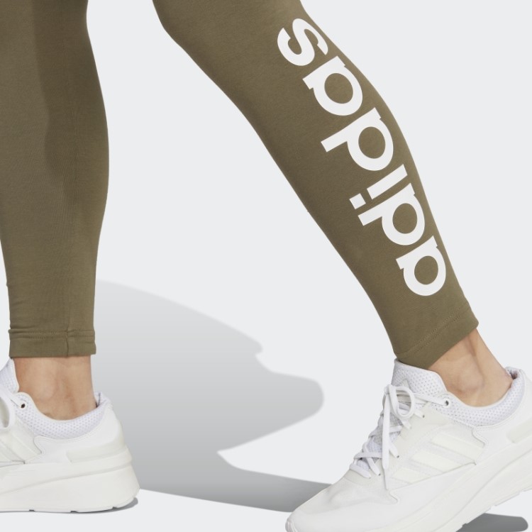 Legging Cintura Alta Com Logotipo Essencial Adidas
