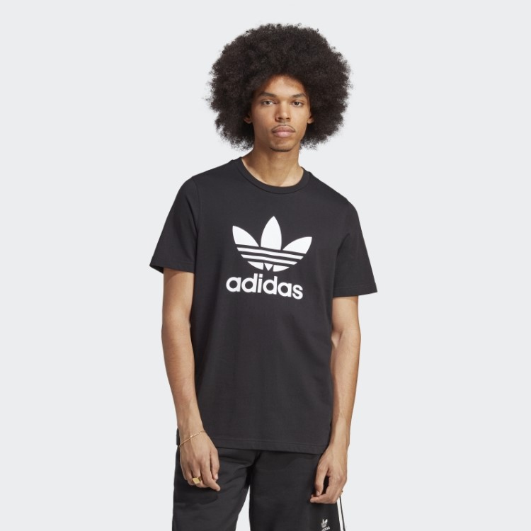 Camiseta Adicolor Classics Preta Com Trevo Adidas