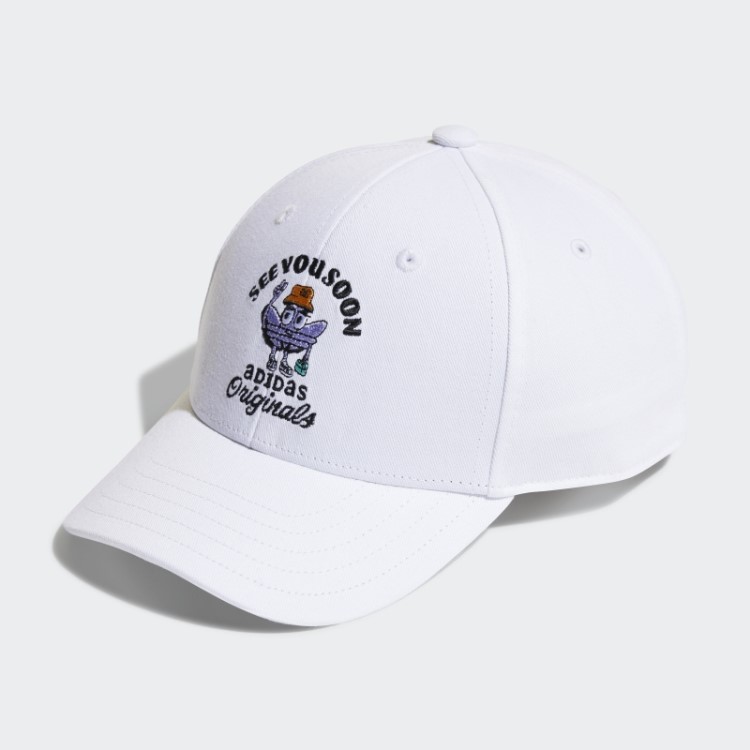 Boné De Beisebol Branco Da Moda Adidas