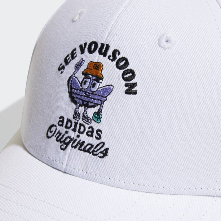 Chapéu De Beisebol Branco Adidas