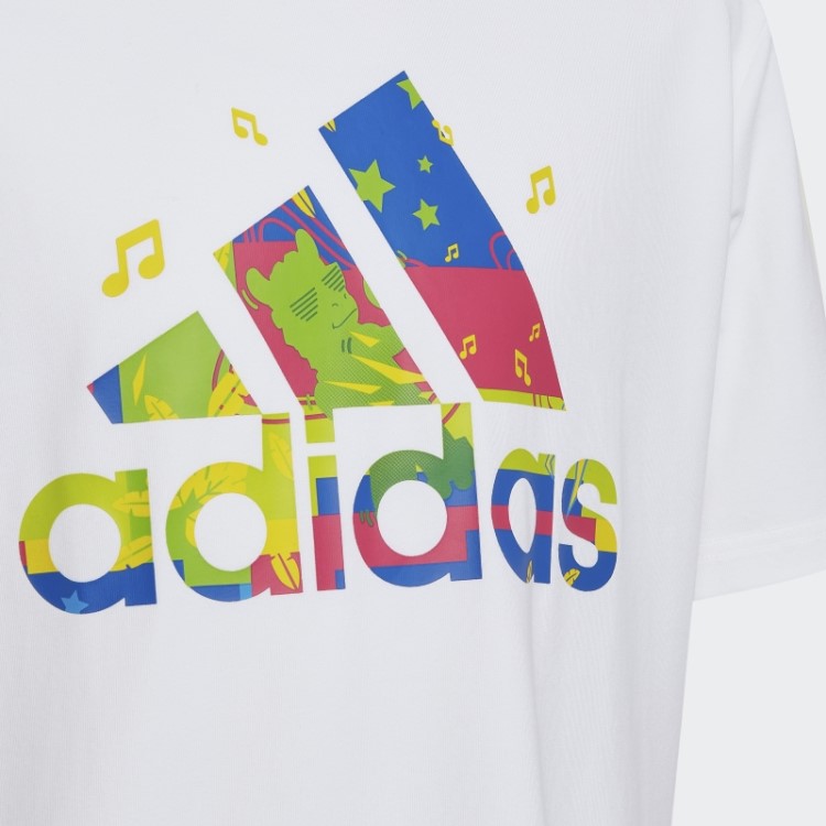 Camiseta Branca Quente Adidas X Lego Vidiyo