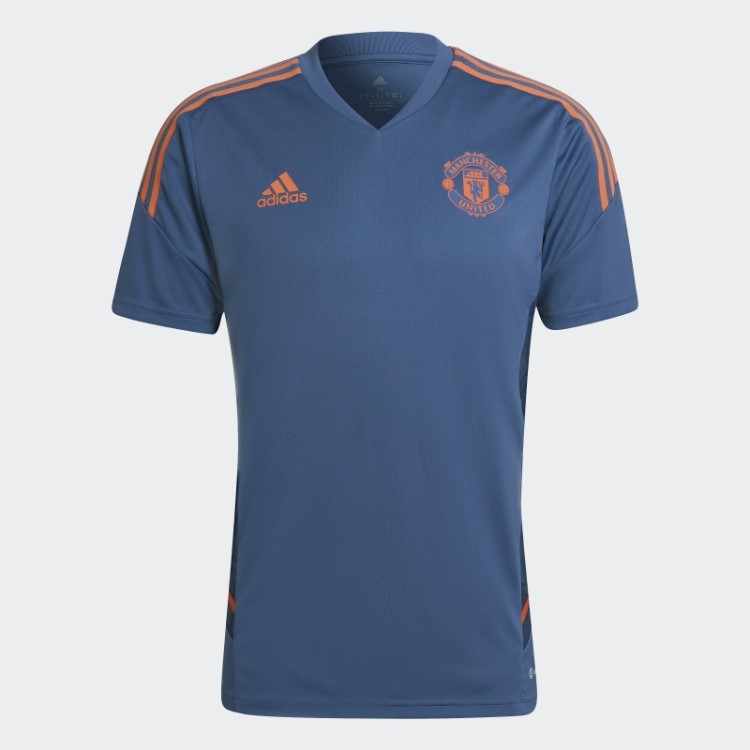 Camisa De Treino Azul Manchester United Condivo 22 Adidas