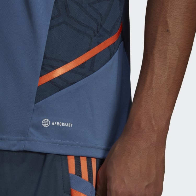 Camisa De Treino Azul Manchester United Condivo 22 Adidas
