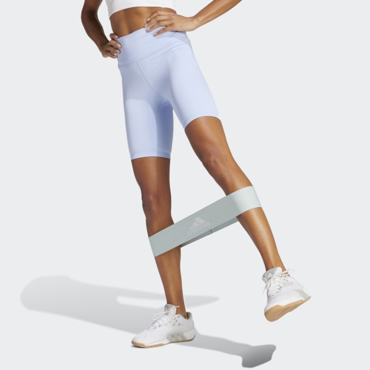 Legging Curta Adidas Blue Dawn Optime Training Bike
