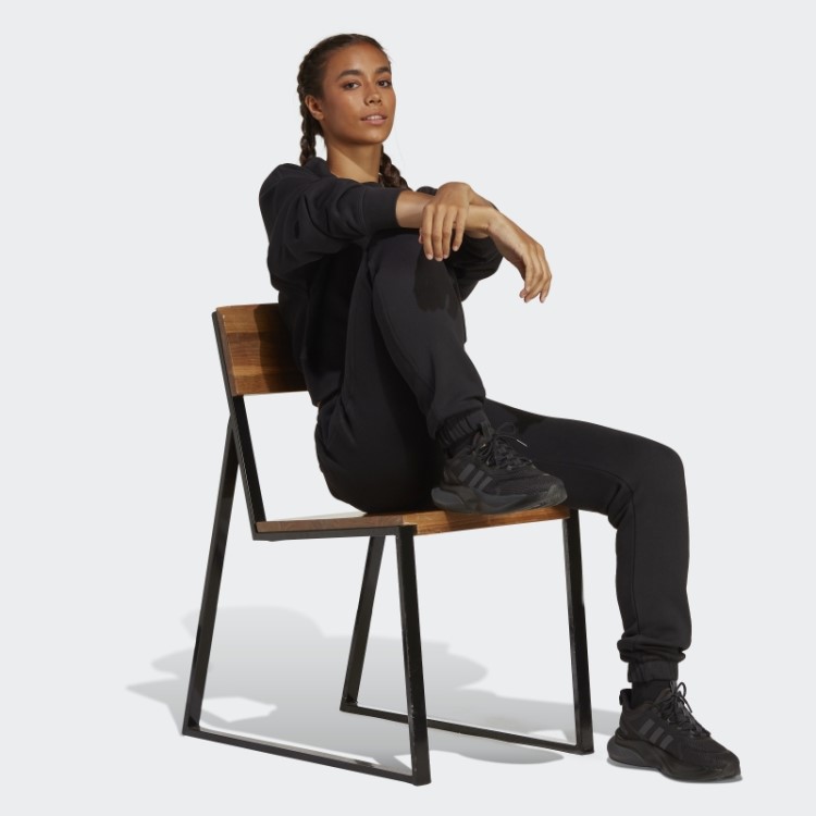 Calça De Lã Preta Adidas Lounge Estilosa