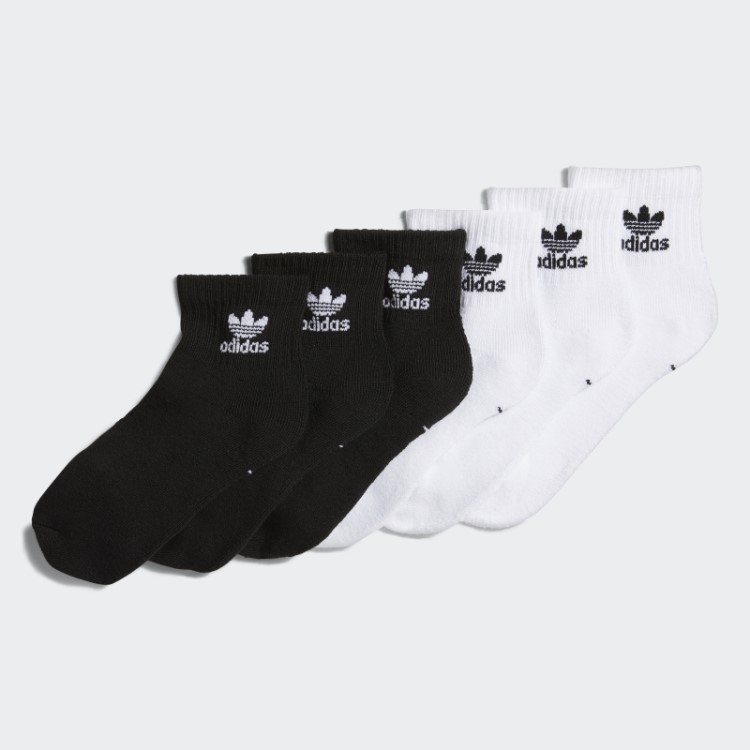 Meias Meias Quarteto Multicolor Trefoil 6 Pares Adidas
