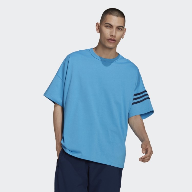 Camiseta Azul Adicolor Neuclassics Da Adidas